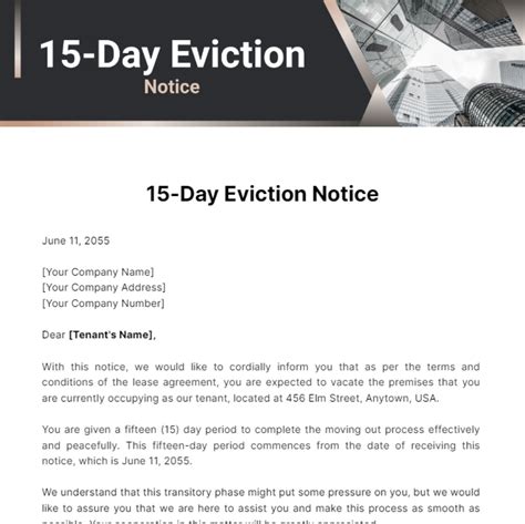 15 Day Notice