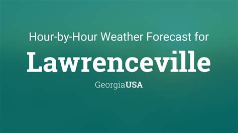 Be prepared with the most accurate 10-day forecast for Lawrenceville, GA, United States with highs, lows, chance of precipitation from The Weather Channel and Weather.com. 