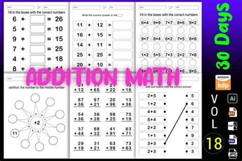 15 days math addition series five 5 digit addends