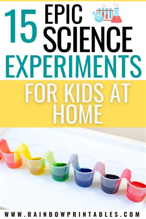 15 Epic Learning Science Experiments At Home For Rainbow Science Experiments For Kids - Rainbow Science Experiments For Kids