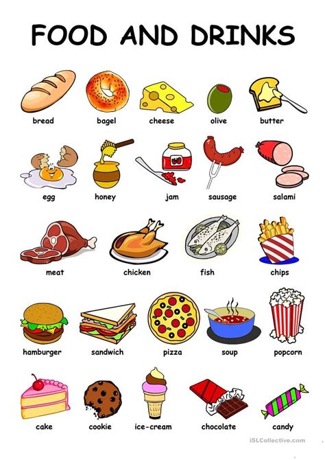 15 Esl Food Worksheets And Vocabulary Preschool Kindergarten Food Worksheet - Preschool Kindergarten Food Worksheet