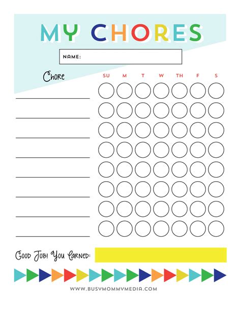 15 Free Chore Chart Printables For Kids The Preschool Chores Worksheet - Preschool Chores Worksheet