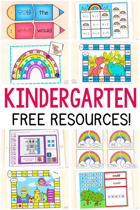 15 Free Kindergarten Resources Kindergarten Resources - Kindergarten Resources