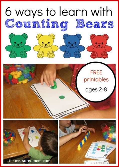 15 Fun Counting Bears Activities Amp Printable Worksheets Math Bears - Math Bears