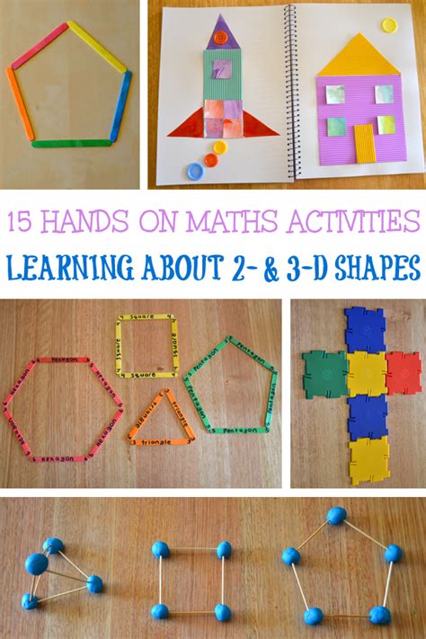 15 Fun Hands On Activities For Learning About 2d And 3d Shapes Kindergarten - 2d And 3d Shapes Kindergarten