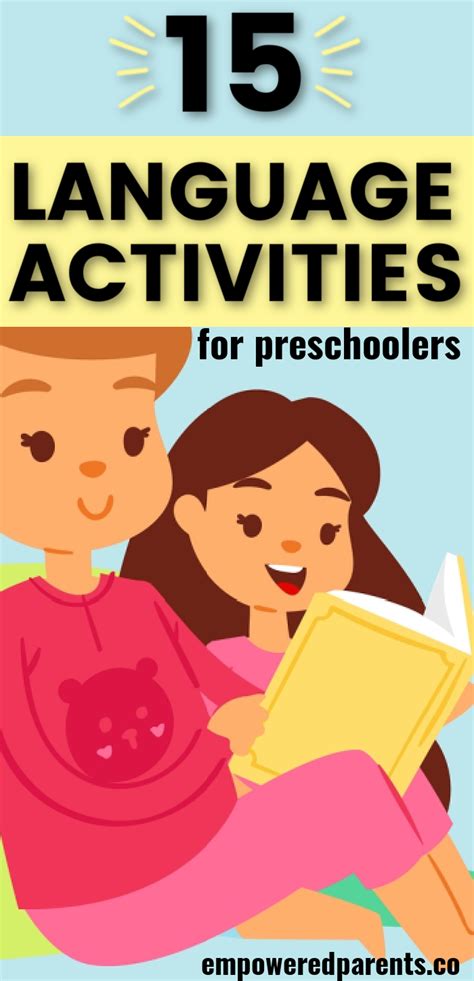 15 Interactive Language Activities For Preschoolers Language Kindergarten - Language Kindergarten