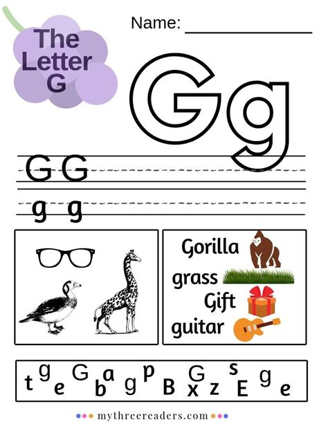15 Letter G Worksheets Free Amp Printable The Letter G Writing Practice - Letter G Writing Practice
