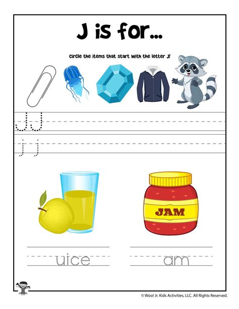 15 Letter J Worksheets Fun Amp Printable The Letter J Worksheets For Preschool - Letter J Worksheets For Preschool