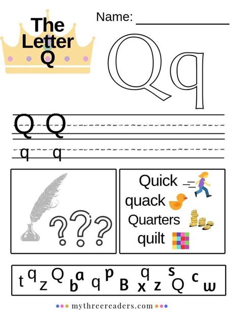 15 Letter Q Printables Free Amp Easy Print Writing Letter Q - Writing Letter Q