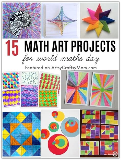 15 Mesmerizing Math Art Activities For Kids Artsy Math Crafts Middle School - Math Crafts Middle School