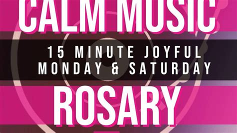 15 minute monday rosary. SPOKEN ONLY Follow Along RosaryFALL ASLEEP PEACEFULLY: 4 Hour Sleep Rosary https://youtu.be/4a-uaEEJOF4 BEST MONDAY ROSARY: Calm Music https://youtu.be/ryTdY... 