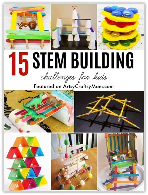 15 Superb Stem Building Challenges For Kids Artsy Kindergarten Challenge - Kindergarten Challenge