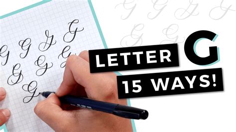 15 Ways To Write Letter G In Brush Writing Letter G - Writing Letter G