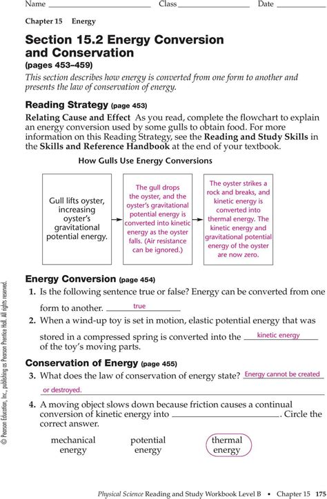 Read 15 2 Energy Conversion Name Rockwood School District 