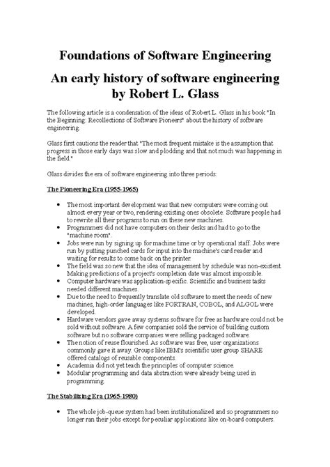 Read Online 15 313 Foundations Of Software Engineering 