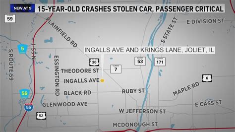 15-year-old critical after driver crashes stolen Kia into John Deere tractor in Joliet