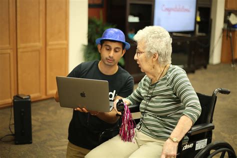 15-year-old starts community service program to teach senior residents how to use basic technology