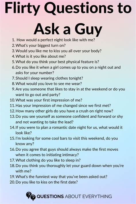 150 Dirty Questions To Ask A Guy