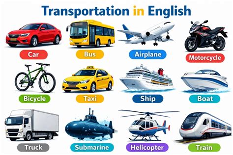 150 Kosakata Alat Transportasi Bahasa Inggris dan Artinya - raincitystudios.com