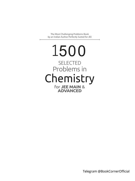 1500 Problems In Chemistry