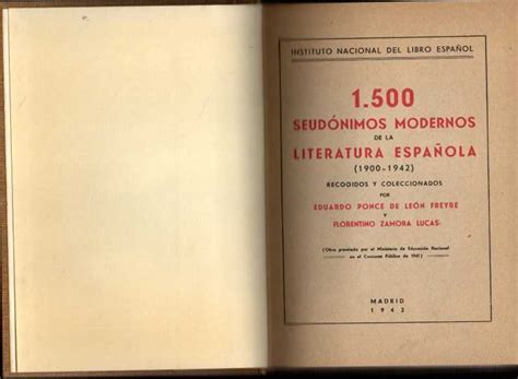 1500 seudonimos modernos de la literatura española 1900 1942. - Felder and rousseau solutions manual free.