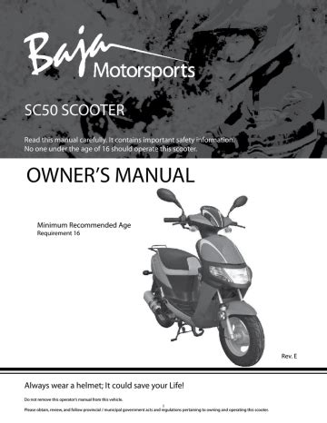 Read Online 150Cc Scooter Owners Manual 