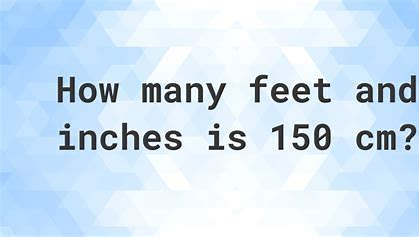 150cm In Feet