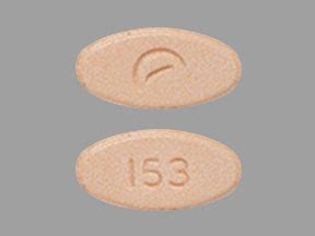 153 oblong orange pill. Enter the imprint code that appears on the pill. Example: L484; Select the the pill color (optional). Select the shape (optional). Alternatively, search by drug name or NDC code using the fields above. Tip: Search for the imprint first, then refine by color and/or shape if you have too many results. 