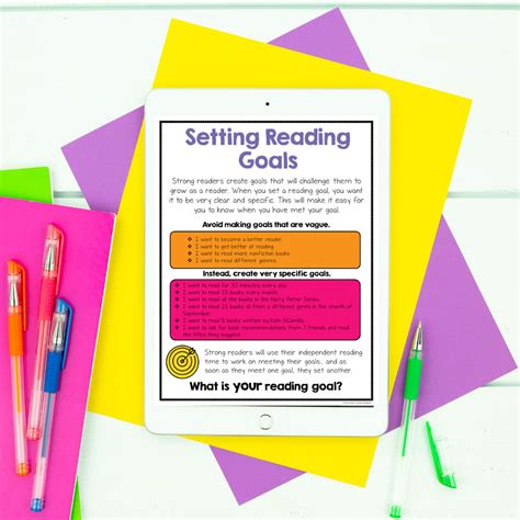 154 Top Reading Goals Teaching Resources Curated For Reading Goal Worksheet - Reading Goal Worksheet