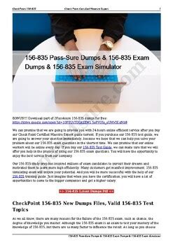 156-835 Dumps