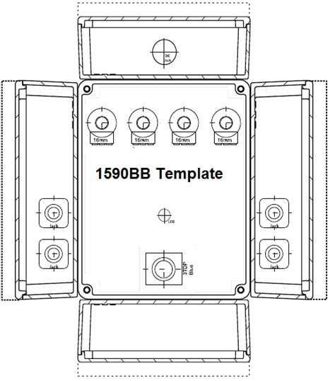 1590bb Drilling Template