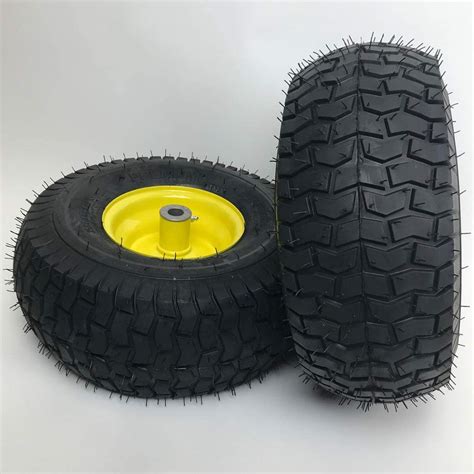 15x6.00-6nhs. Swap a punctured or worn tire on your equipment with the Hi-Run WD1094 15 x 6.00-6 2-Ply Replacement Lawn Mower Tire. The riding lawn mower tires for sale feature a chevron tread and a flat profile to provide optimal traction. 15 x 6.00-6. Square shoulder design for use on residential riding. 