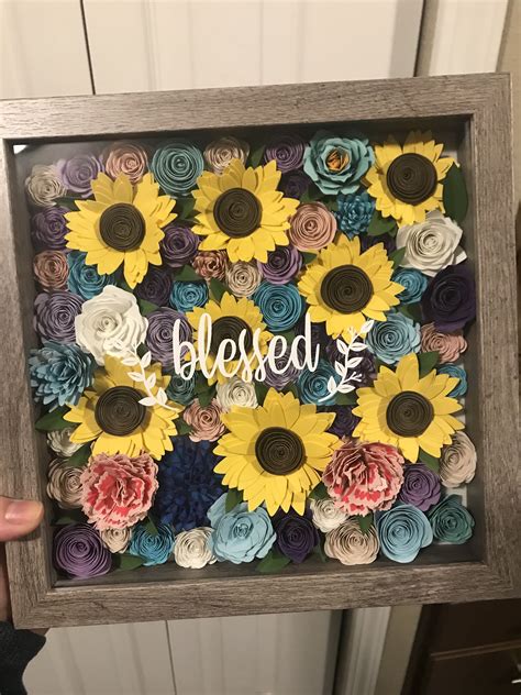 16+ Awesome Shadow Box Ideas & DIY Shadow Box Art Project Flower