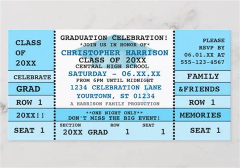 16+ Best Graduation Ticket Templates in PSD Word