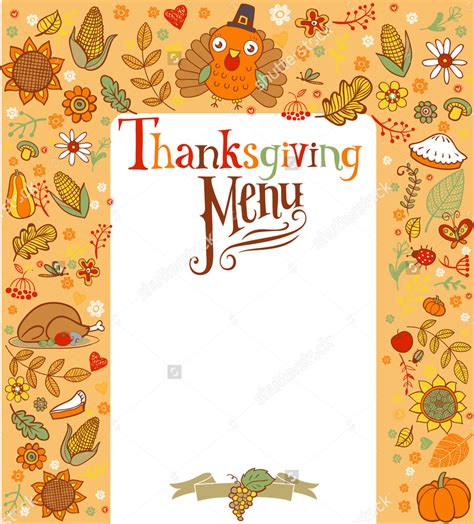 16+ Blank Menu Designs Psd, Vector Format Download Pertaining To