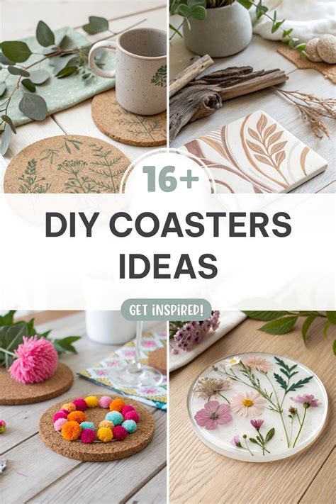 16+ Creative DIY Coaster Ideas for Your Home - muktibox.com