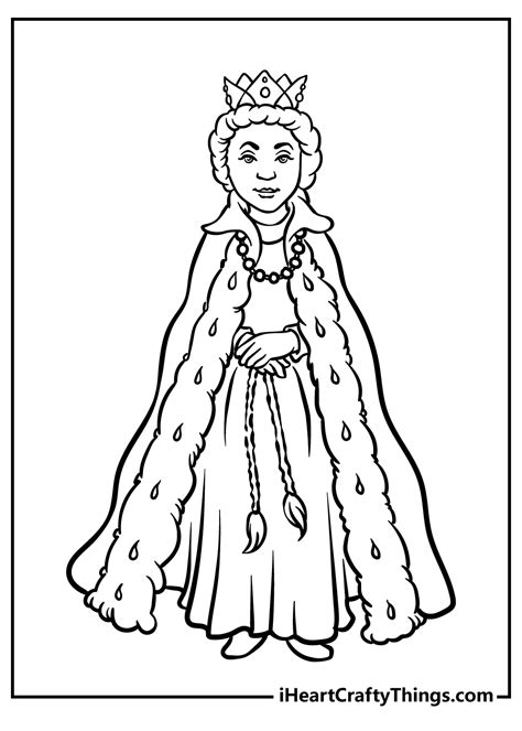 16+ Coloring Page Queen