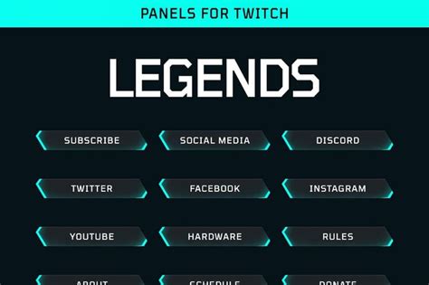 16+ Innovative Twitch Panels Templates Design Concept