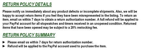 16+ Sample Return Policy Template SampleTemplatess SampleTemplatess
