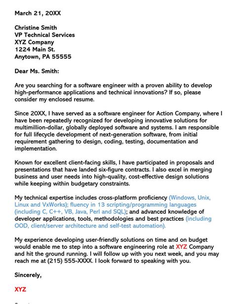 16 Best Software Developer Cover Letter Examples