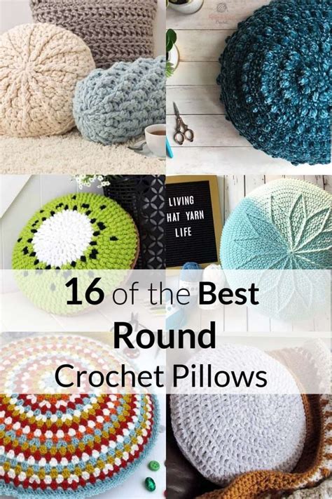 16 Circular Crochet Pillow Patterns to Make Over Your Space This