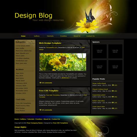 16 Design Blogger Templates Images Blog Design Template, Free Blog