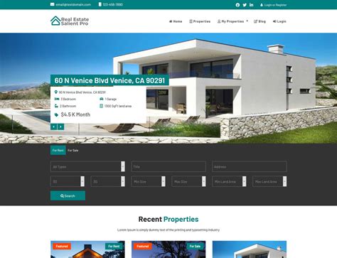 16 Free Free Real Estate Agencies Realtors Wordpress Themes Templates Free Premium Templates
