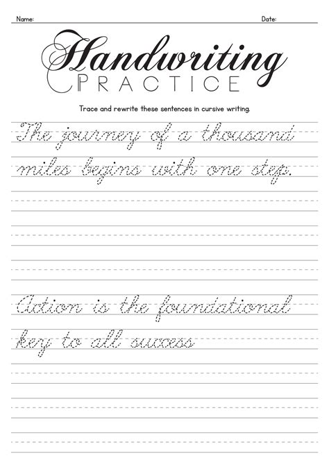 16 Handwriting Worksheets For Adults - Free PDF at … - muktibox.com