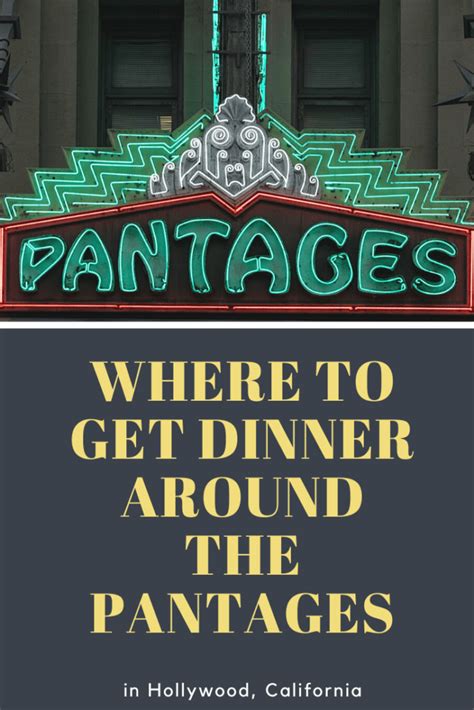 16 Restaurants Near Pantages Theatre Hollywood OpenTable