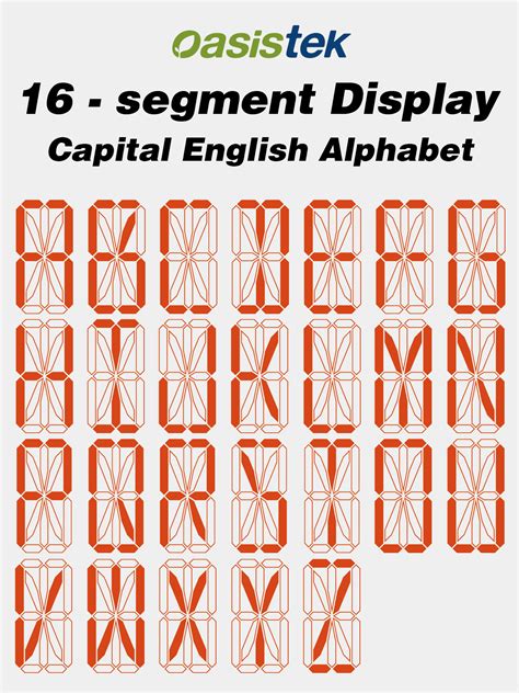 16 Segment Display Alphabet