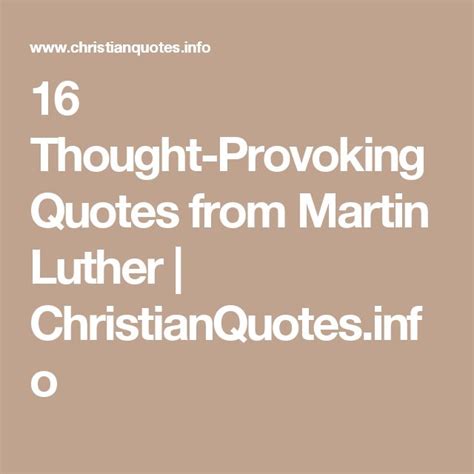 16 Thought-Provoking Quotes from Martin Luther