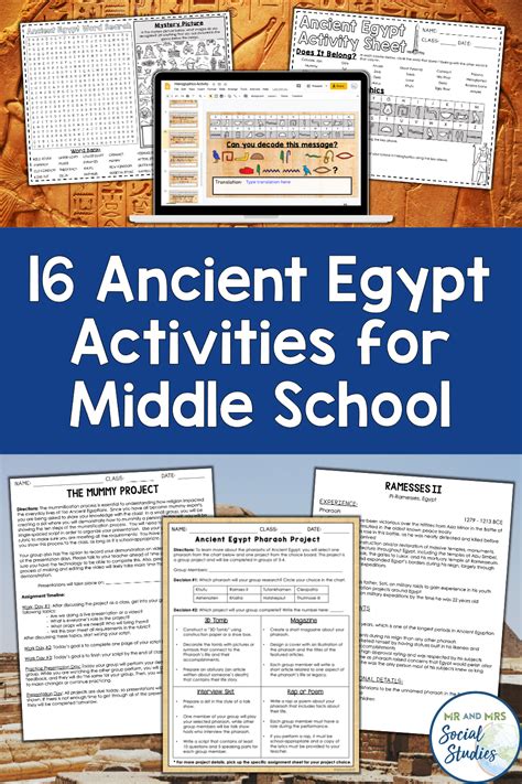 16 Ancient Egypt Activities For Middle School Ancient Egypt For 6th Grade - Ancient Egypt For 6th Grade