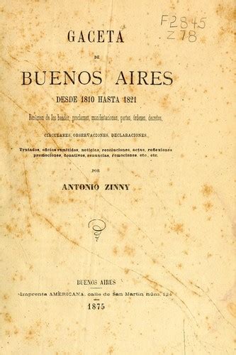 16 de julio 1816 gaceta de buenos aires desde 1810 hasta 1821. - Historia de américa ... en cuadros esquemáticos..