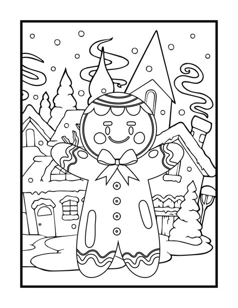 16 Gingerbread Coloring Pages North Pole Christmas Gingerbread Cookie Coloring Page - Gingerbread Cookie Coloring Page
